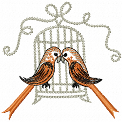 Small Birds Embroidery Design 1